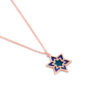 Star of David Stunning Gold Necklace with Enamel