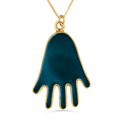 Stylish and Modern Lucky Hand Gold Pendant