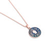 Hamsa and Shema Israel Enameled Gold Pendant