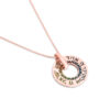Round Shema Israel Gold and Enamel Pendant