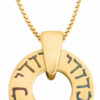 Round Ani Ledodi Gold and Enamel Pendant