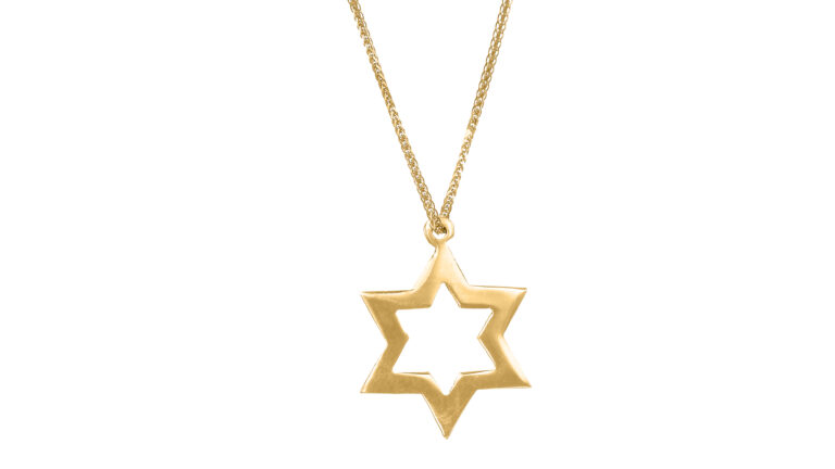 Cut-Out Gold Stunning Star of David Pendant