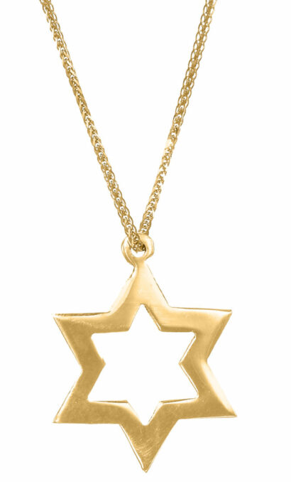 Cut-Out Gold Stunning Star of David Pendant