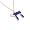 Colorful Enamel Chai Gold Pendant