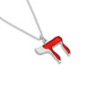 Colorful Enamel Chai Gold Pendant