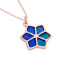 Nature Inspired Gold Star of David Pendant