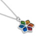 Nature Inspired Gold Star of David Pendant