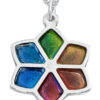 Nature Inspired Gold Star of David Pendant