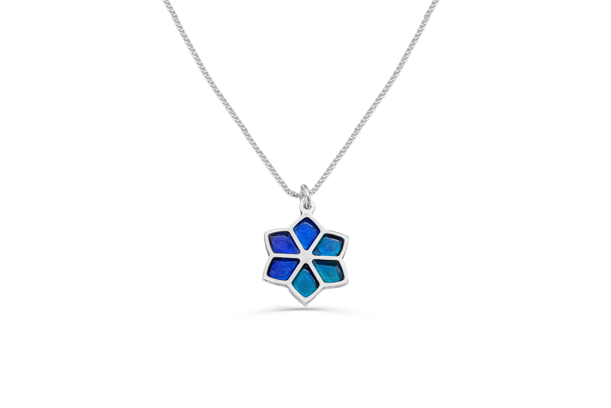 Nature Inspired Gold Star of David Pendant