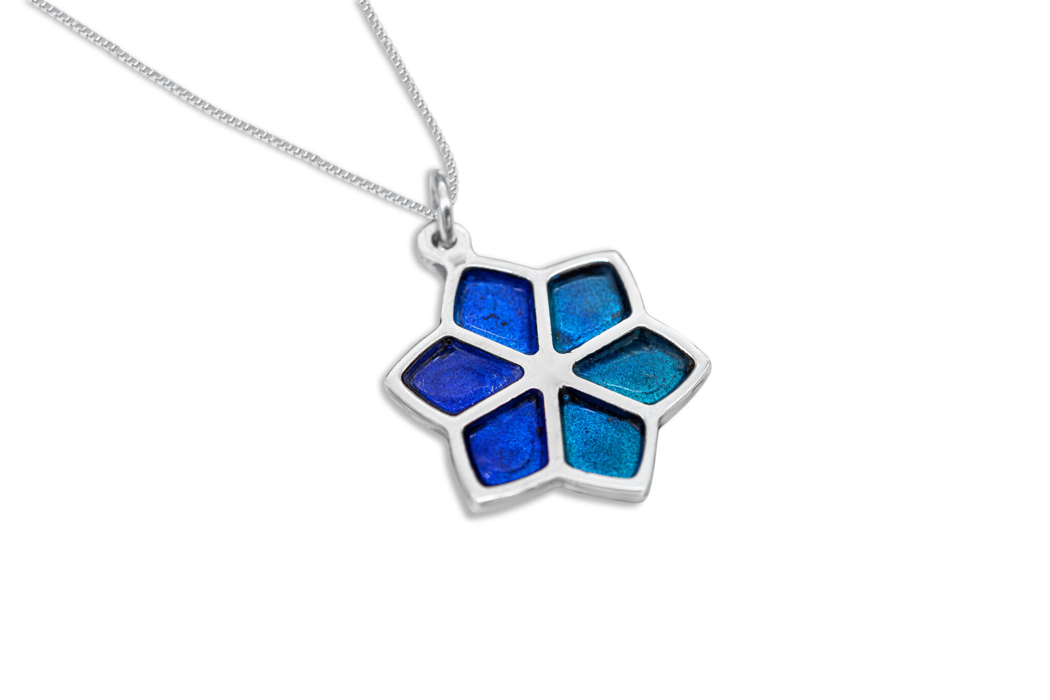 Nature Inspired Gold Star of David Pendant