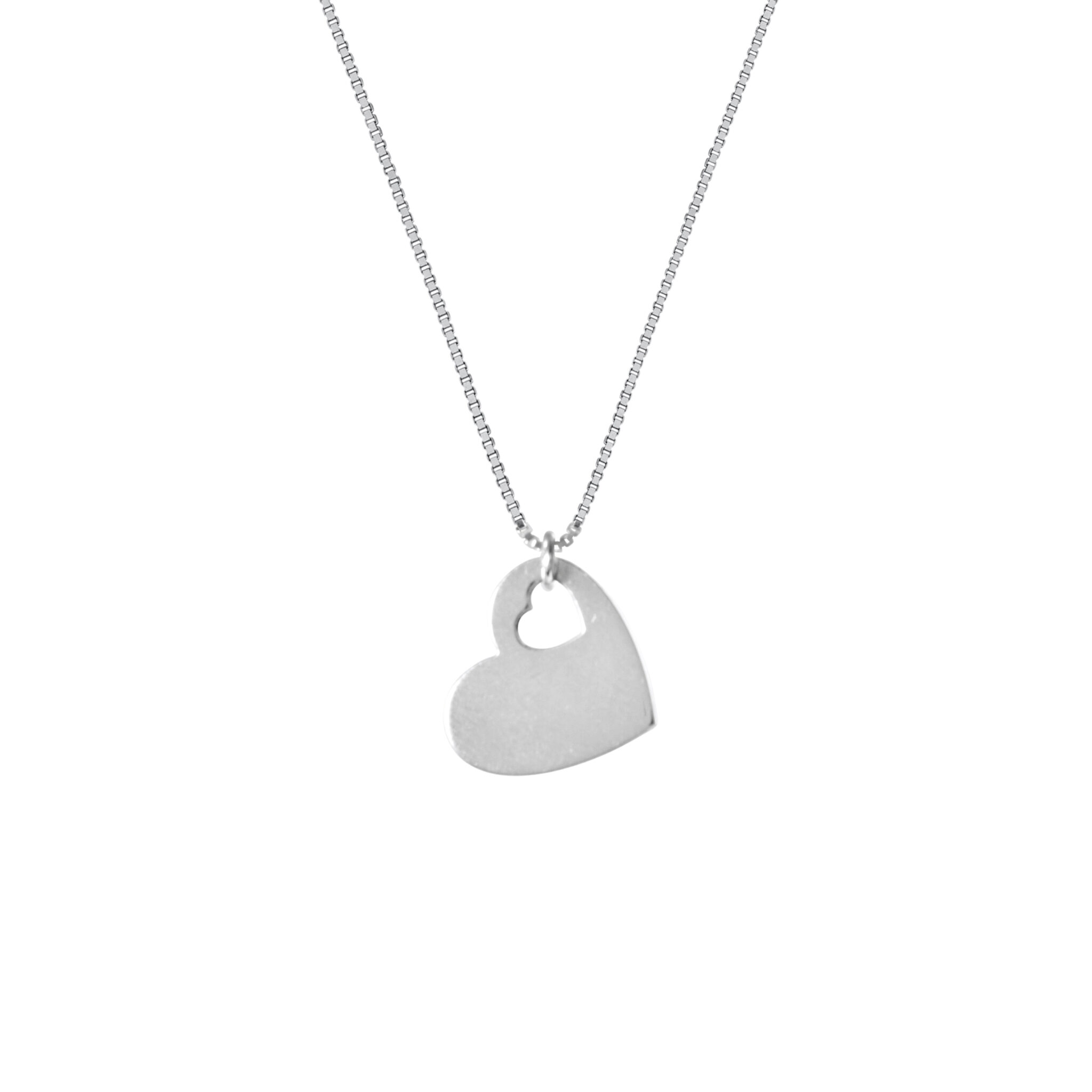 Chic Gold Pendant Heart-Shaped