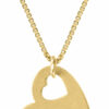 Chic Gold Pendant Heart-Shaped