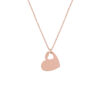 Chic Gold Pendant Heart-Shaped