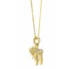 Lustrous 14K Gold Chai Pendant with Diamonds
