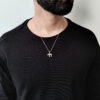 Lustrous 14K Gold Chai Pendant with Diamonds