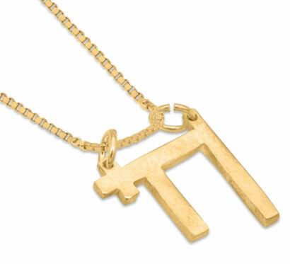 Stylish Gold Chai Pendant