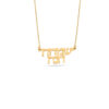 Two Names Personalized Gold Pendant