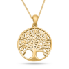 Tree of Life Cut-Out Gold Pendant
