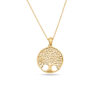 Tree of Life Cut-Out Gold Pendant