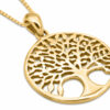 Tree of Life Cut-Out Gold Pendant