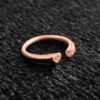 Heart Shaped Gold Special Ring