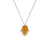 Contemporary Hamsa Pendant of Silver and Aluminum