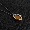 Contemporary Hamsa Pendant of Silver and Aluminum