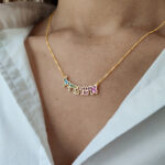 Woman of Valor Gold Enameled Pendant