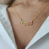 Woman of Valor Gold Enameled Pendant