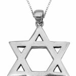 Huge Silver Star of David Pendant