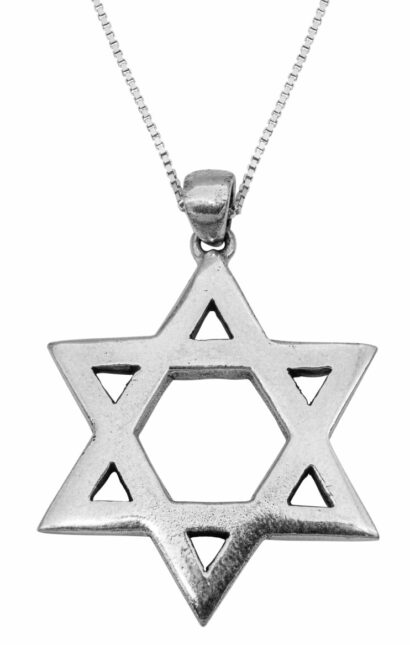 Huge Silver Star of David Pendant