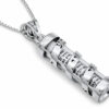 Sterling Silver Mezuzah and Shema Israel Pendant