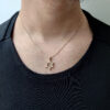 Fashionable Star of David Pendant- Diamond/Gold
