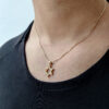Fashionable Star of David Pendant- Diamond/Gold