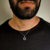 Fashionable Star of David Pendant- Diamond/Gold