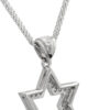 Fashionable Star of David Pendant- Diamond/Gold