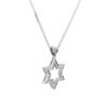 Fashionable Star of David Pendant- Diamond/Gold