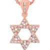 Stuning Star of David Pendant- Diamond/Gold