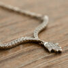 Sparkling Necklace Gold Star of David Diamond 14k yellow