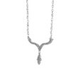 Sparkling Necklace Gold Star of David Diamond 14k yellow