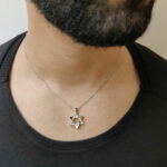 Mid Size Magen David Diamonds White Gold Pendant