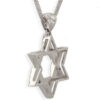 Mid Size Magen David Diamonds White Gold Pendant