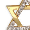 Flashy Star of David Pendant- Diamond/Gold