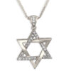 Flashy Star of David Pendant- Diamond/Gold