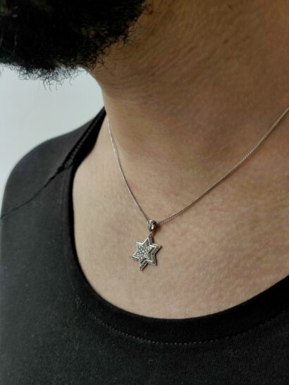 Superb Star of David Pendant- Diamonds/Gold