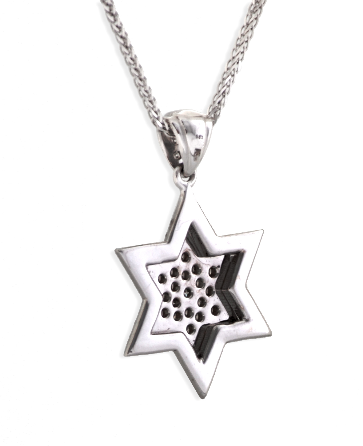 Phenomenal Star of David Pendant- Diamond/Gold