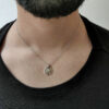 Yellow Gold Modern Star of David Necklace with Diamond
