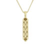 Modern Gold Mezuzah/Torah Scroll Pendant