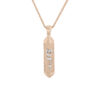 Modern Gold Mezuzah/Torah Scroll Pendant