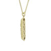 Modern Gold Mezuzah/Torah Scroll Pendant